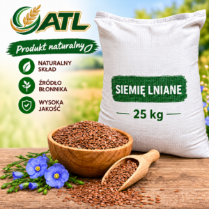 Siemię lniane całe ziarno 25 kg – naturalne, len