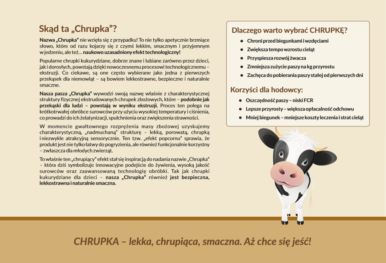 MPU CHRUPKA -musli dla cieląt Maluch - 20 KG. Starter pierwsza pasza. LIRA - obrazek 6