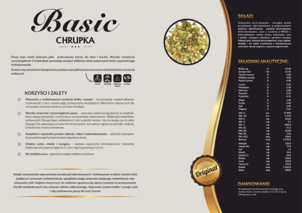 Pasza dla koni Chrupka Koń BASIC 20kg - obrazek 3