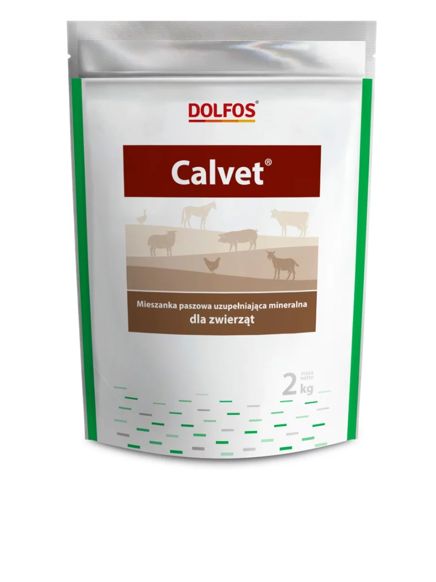 Calvet 1kg Witaminy i wapń dla zwierząt/Dolfos