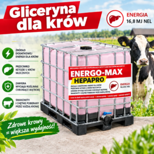 Gliceryna - Energia dla Krów 16,8 MJ. Energo-max Hepapro 1000kg