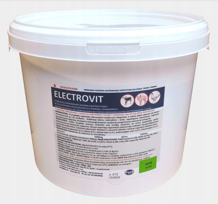 Electrovit – elektrolity dla bydła, trzody i drobiu na biegunkę i odwodnienie PBN - obrazek 3
