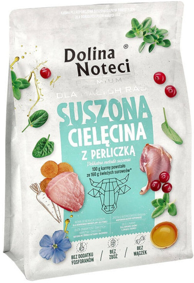 Karma suszona dla psów małych ras cielęcina z perliczką 3 kg