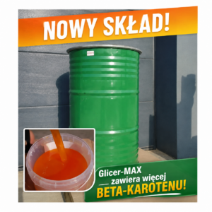 GLICER-MAX HEPAPRO - Gliceryna z beta-karotenem, Energia dla krów 13,4 MJ 200kg beczka