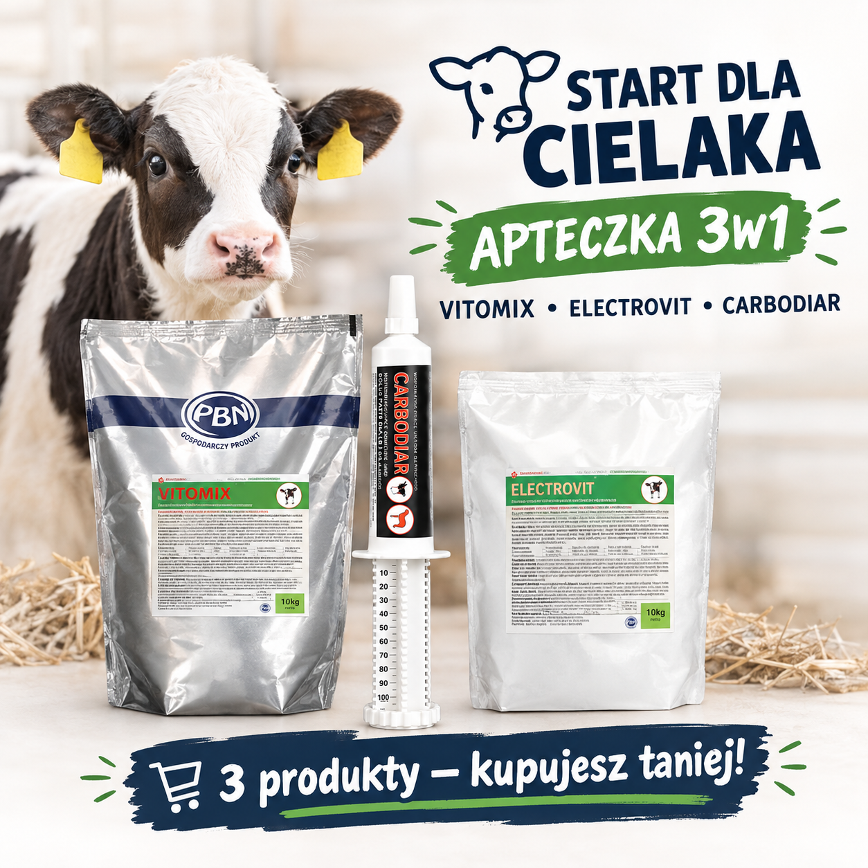 START DLA CIELAKA – Apteczka 3w1 | Witaminy + Elektrolity + Pasta na biegunkę
