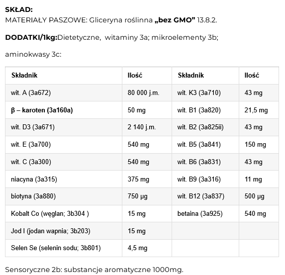 GLICEROVIT – mieszanka energetyczna dla krów mlecznych | gliceryna, witaminy, wsparcie przy ketozie - obrazek 2